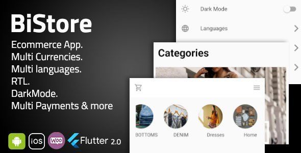 Bistore WooCommerce - Flutter E-commerce Full App Flutter Ecommerce Mobile Uikit