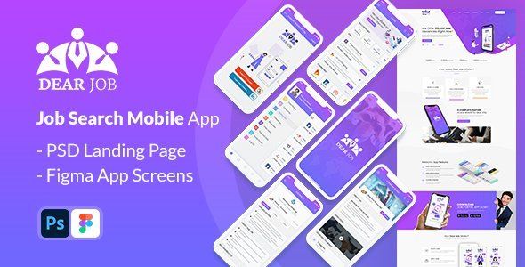 Dearjob - Figma Mobile Application   Design 