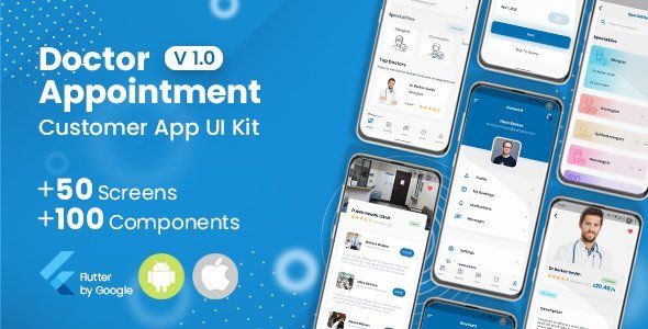 Doctor Appointment, (Doctors, Clinics, Diagnostics, Booking) Flutter UI Template Flutter Travel Booking &amp; Rent Mobile App template