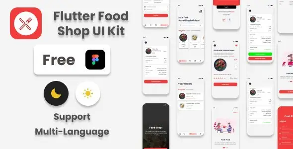 Flutter Food Shop UI Kit Flutter Ecommerce Mobile Uikit