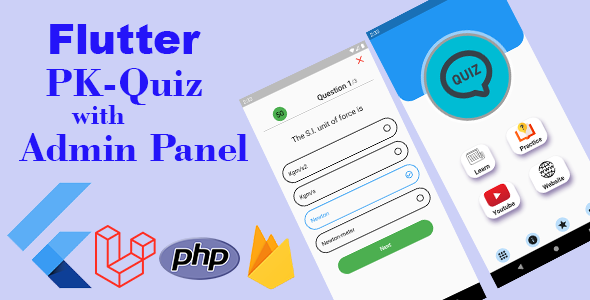 Flutter learning App with Admin Panel Flutter Books, Courses &amp; Learning Mobile App template