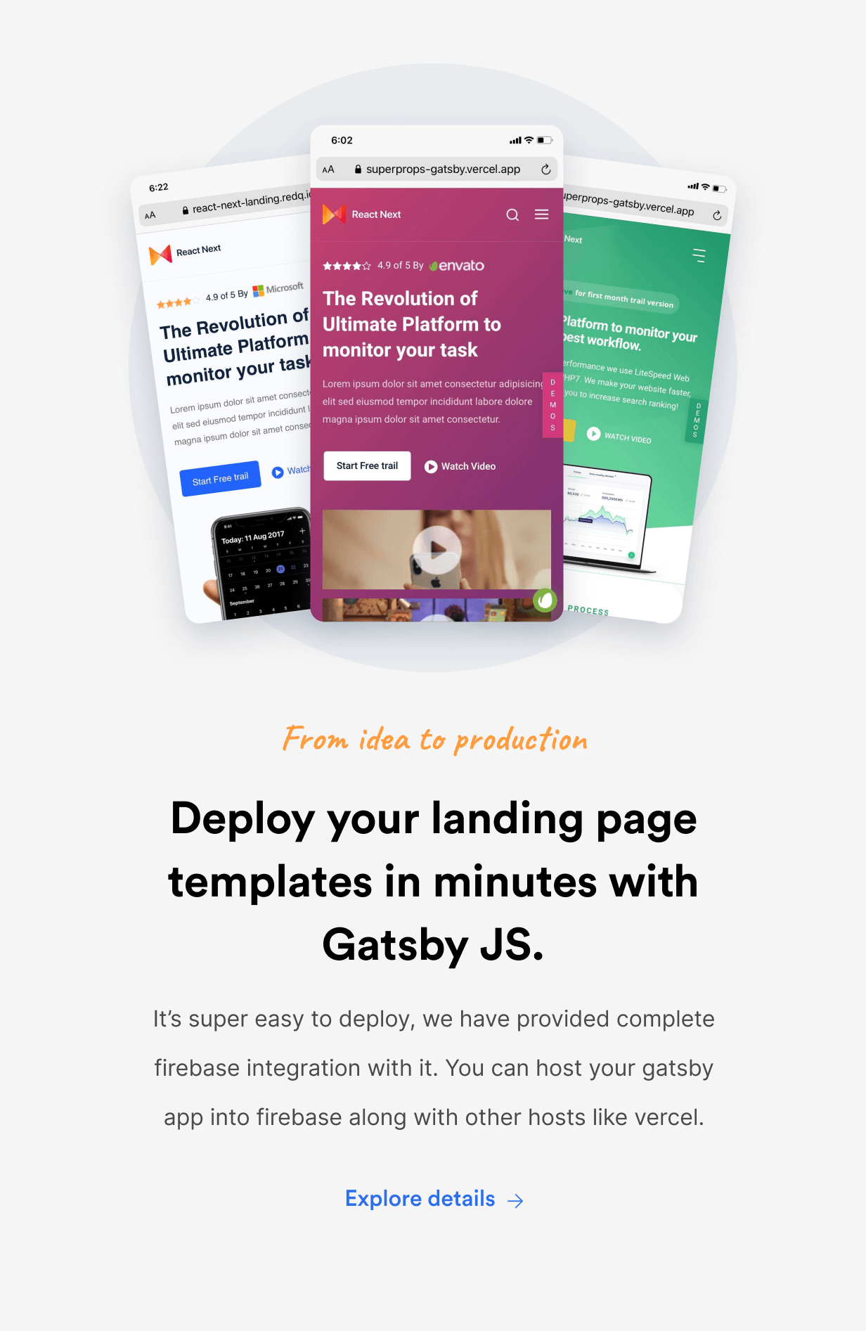 SuperProps Gatsby- React Gatsby JS Landing Page Templates - 7