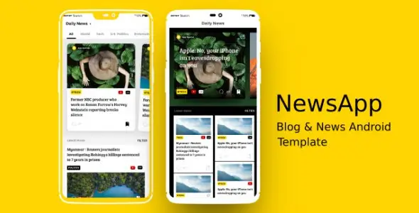NewsApp - News &amp; Blog Android App Template    