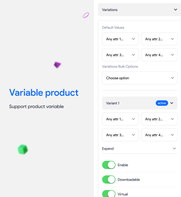 Product Variable