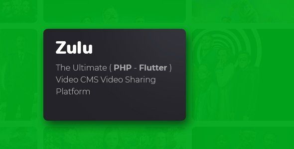 Zulu - The Movies Platform - SaaS Ready + Web App + Mobile App + Dashboard    