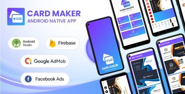 Business Card Maker - Android Native App Unity  Mobile App template