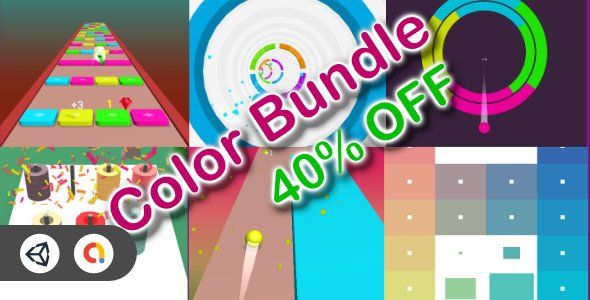 Color Game Bundle - 6 Games (40% OFF +Unity Game+Admob+iOS+Android)    