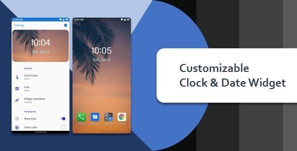 Customizable Clock & Date Widget    