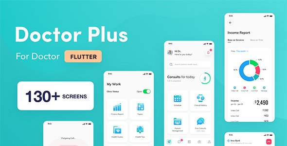 Doctor Plus - For Doctor Flutter Template    