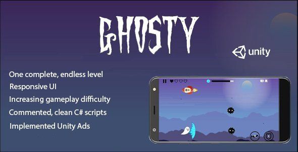 Ghosty - Complete Unity Game Unity Game Mobile App template