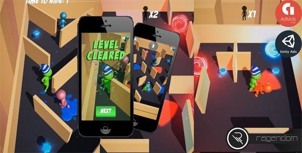 Hiding Master - Complete Unity Game + Admob Unity Game Mobile App template