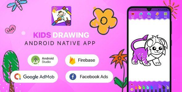 Kids Drawing - Android (Kotlin) Unity Books, Courses &amp; Learning Mobile App template