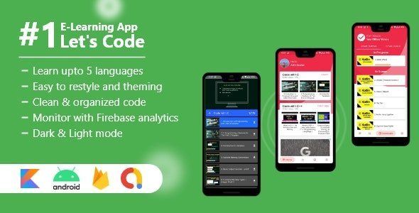 Let's Code - Learn Programming Easily Unity Books, Courses &amp; Learning Mobile App template