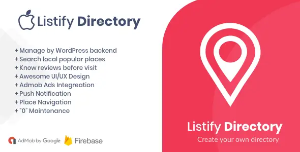 Listify - Business Directory iOS Native App with WordPress Backend    