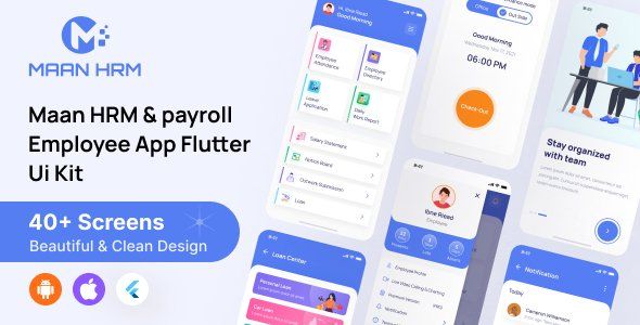 Maan I HRM Employee Flutter UI Kit    