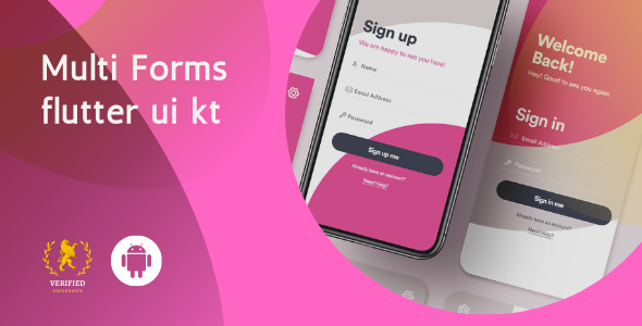 Multi Forms android UI  kit flutter    