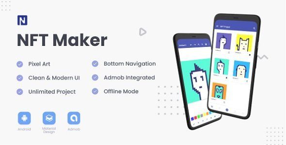 NFT Maker Android 1.1 Unity Crypto &amp; Blockchain Mobile App template