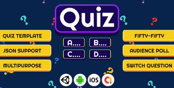 Trivia Quiz - Multipurpose Unity Game Template For Android &amp; iOS Unity Game Mobile App template