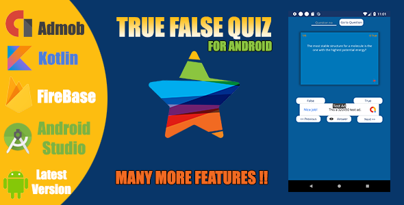 True False Quiz App For Android    