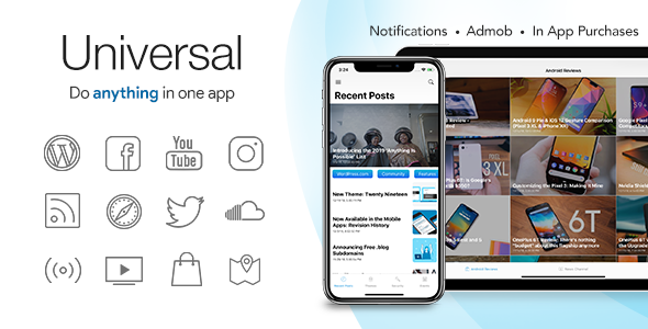Universal for IOS - Full Multi-Purpose IOS app iOS Ecommerce Mobile App template