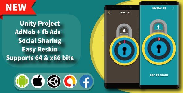 Unlock it - Unity Game Template + Admob + Facebook Ads    