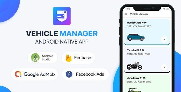 Vehicle Manager with Php Backend - Android (Kotlin) Unity  Mobile App template