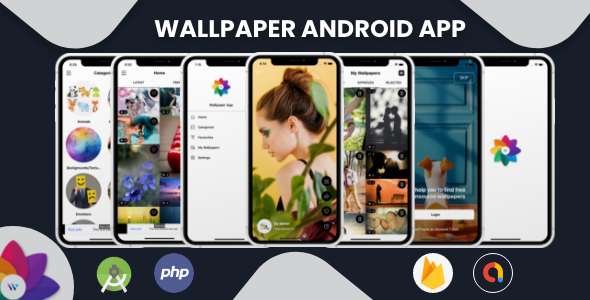 Wallpaper - Android App with Admin Panel Unity Game Mobile App template