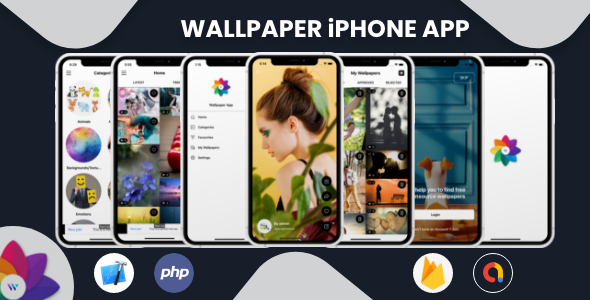 Wallpaper - iPhone App with Admin Panel    