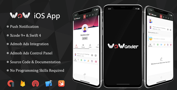Wowonder iOS Application iOS  Mobile App template