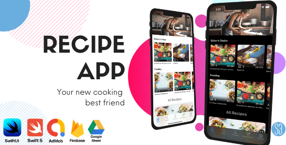 iOS Recipe App Food Book (Chef, Cooking, SwiftUI, iOS 15,