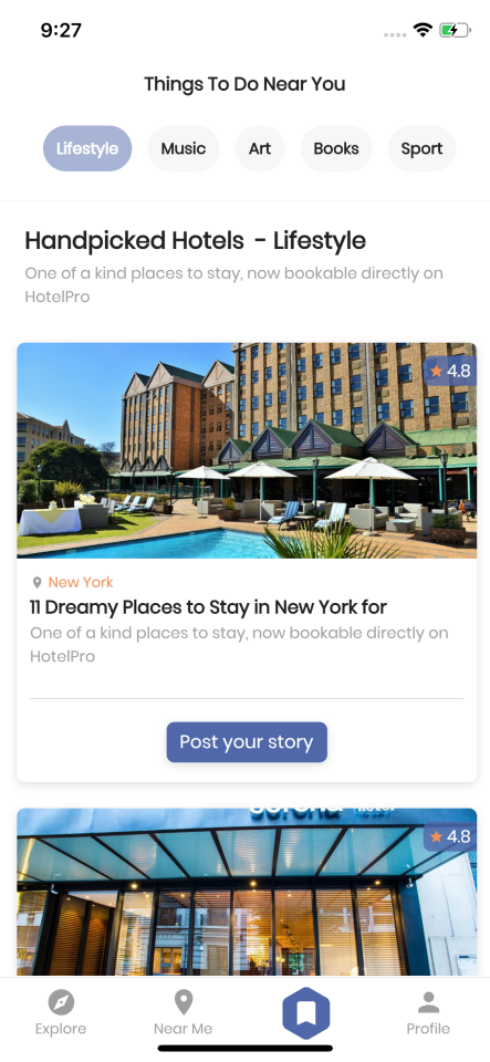 HotelPro Flutter Multipurpose Mobile App template 3