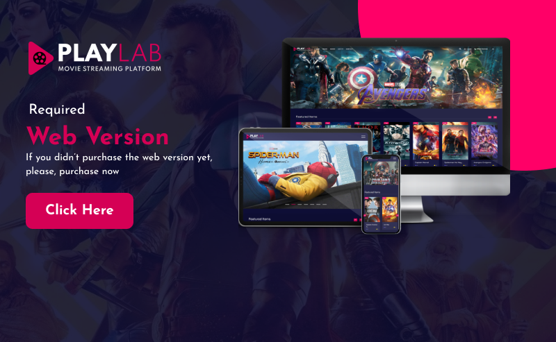 PlayLab - Cross Platform on Demand Movie Streaming Mobile Application - 1