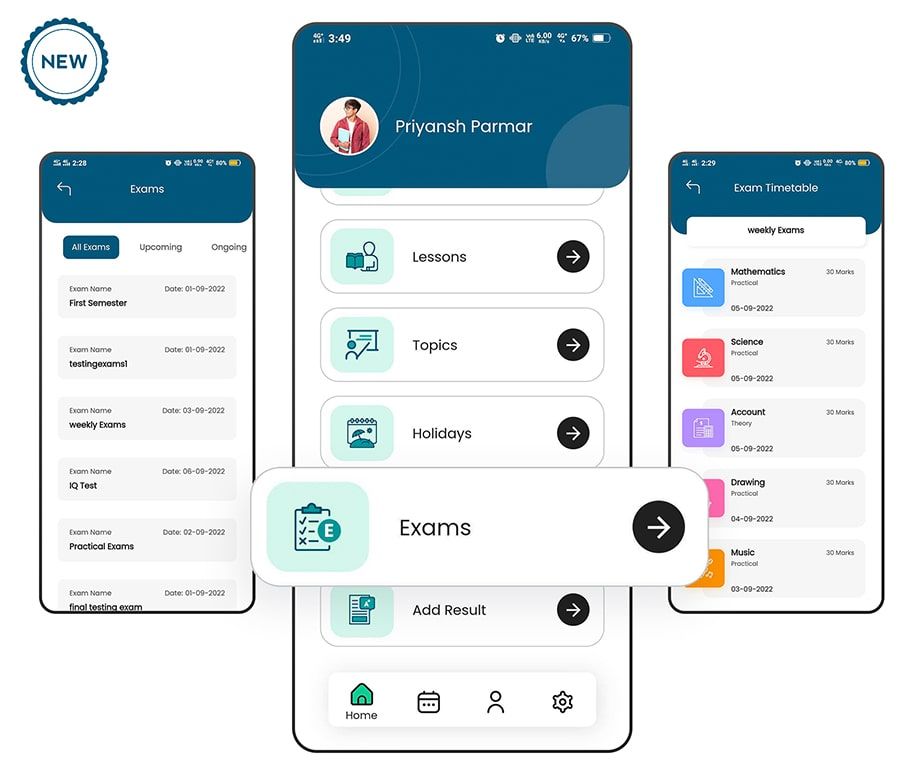 Teacher Flutter App - eSchool Virtual School Management System - 10