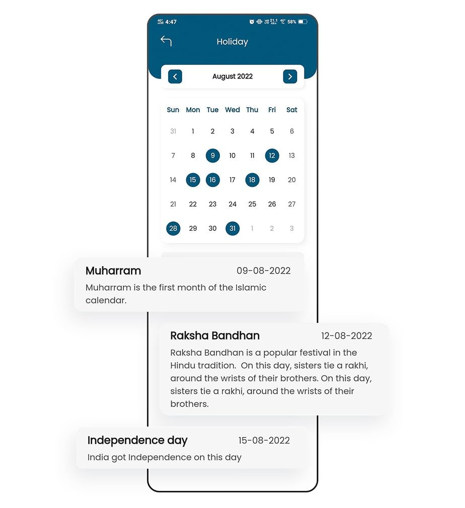 Teacher Flutter App - eSchool Virtual School Management System - 16