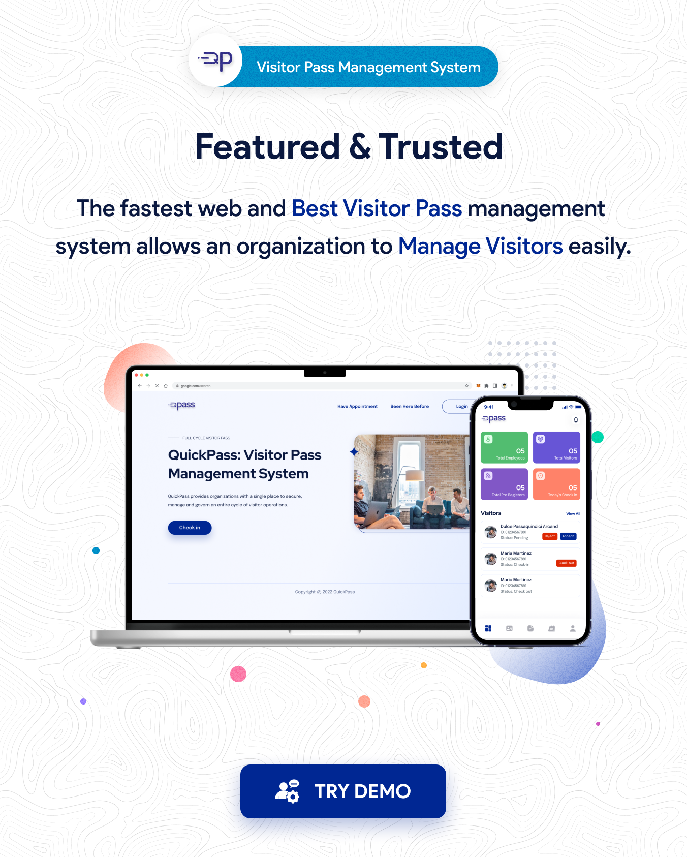 Visitor Pass  Management System featured trusted