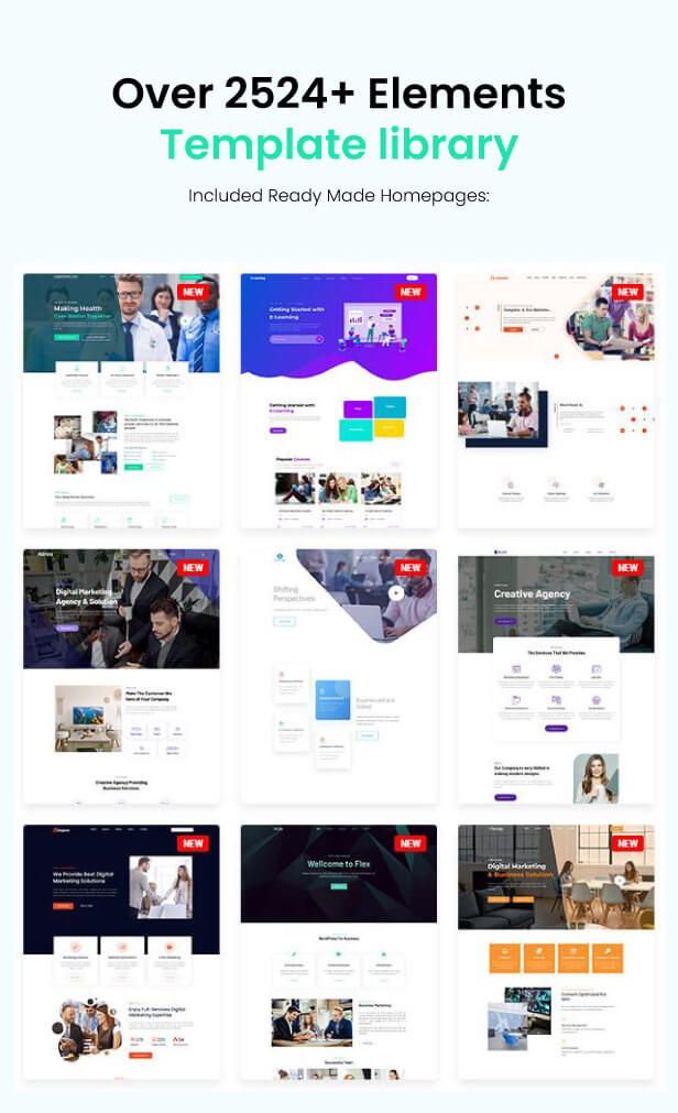 Element Pack Template Library