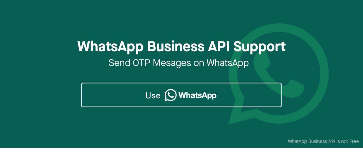 otp on whatsapp