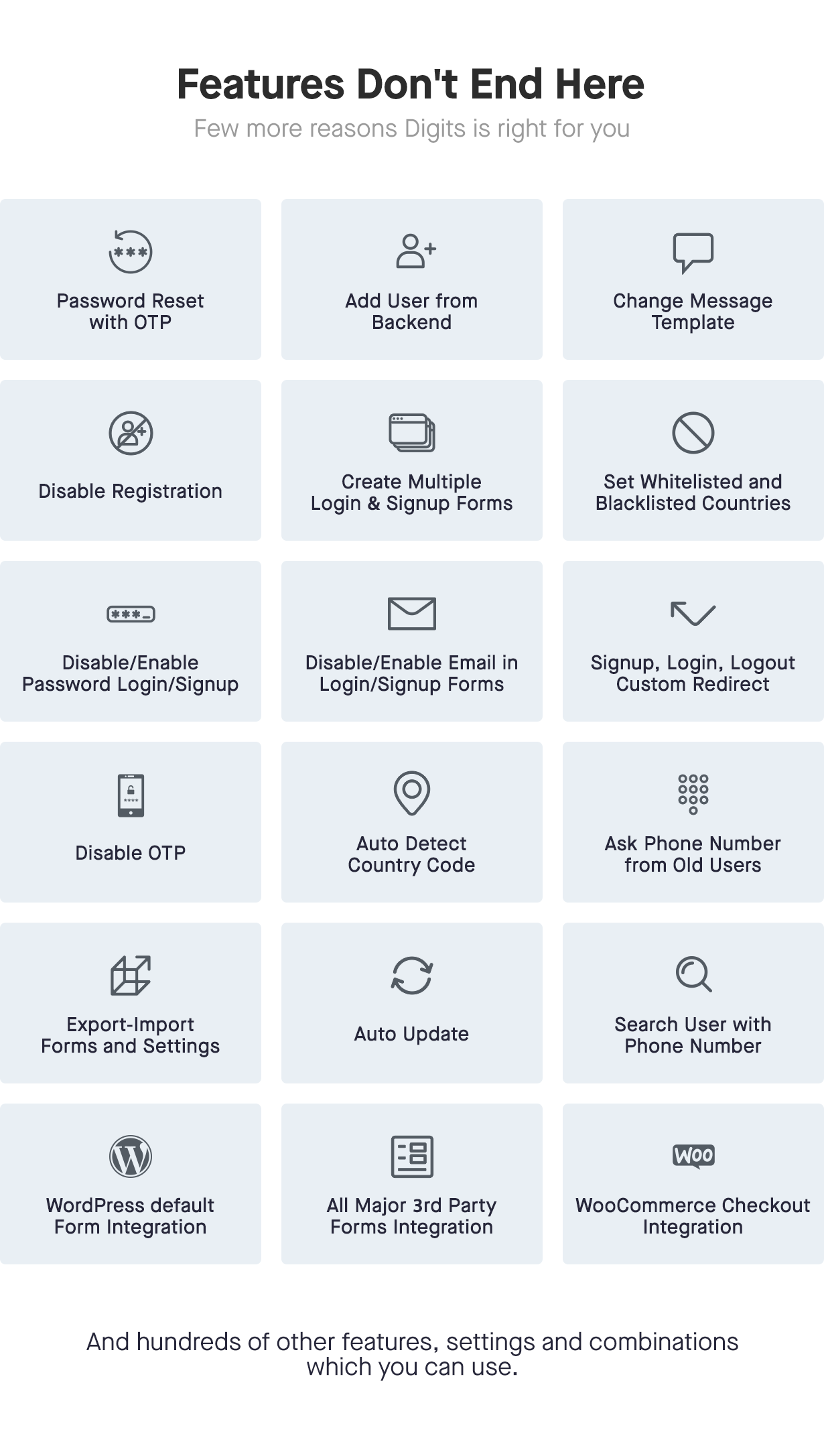 more features