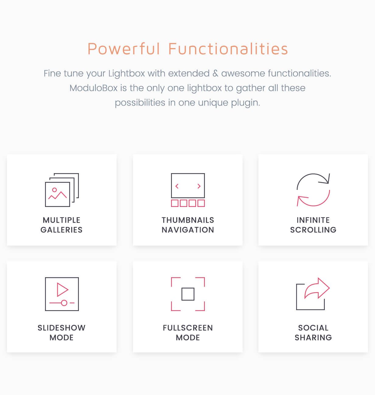 Modulobox WordPress plugin powerful functionalities