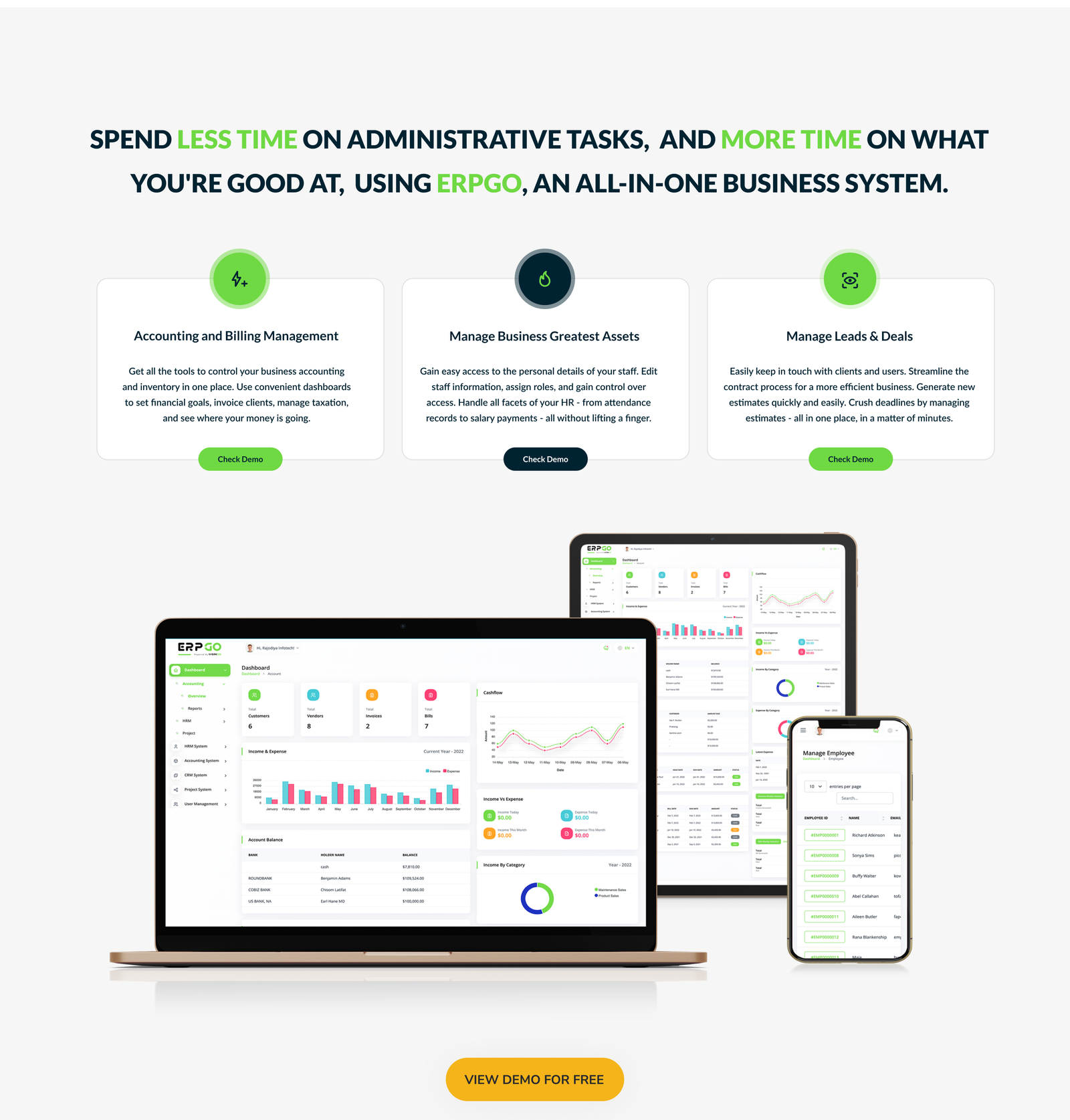 ERPGo SaaS - All In One Business ERP With Project, Account, HRM & CRM - 7