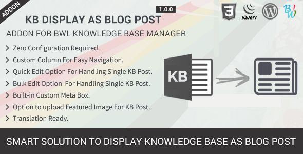 BWL Knowledge Base Manager - 18