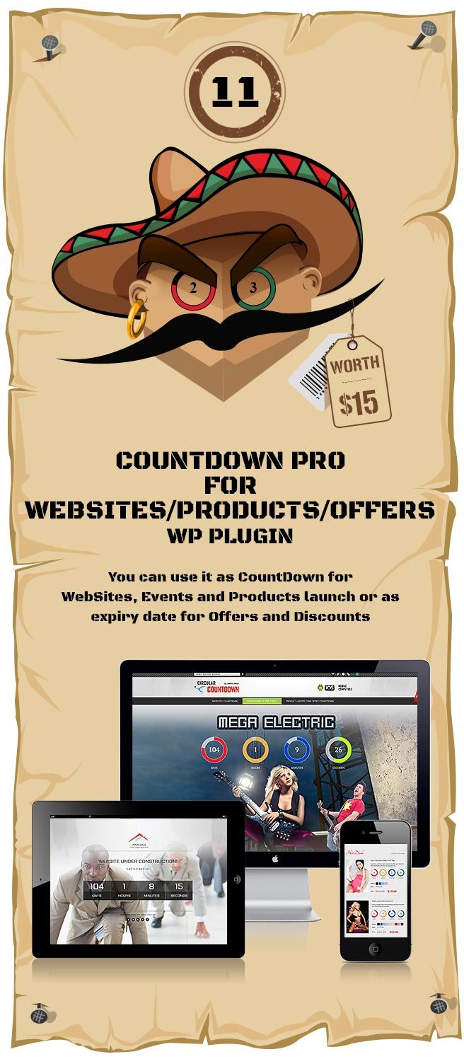 CountDown Pro WP Plugin - WebSites/Products/Offers