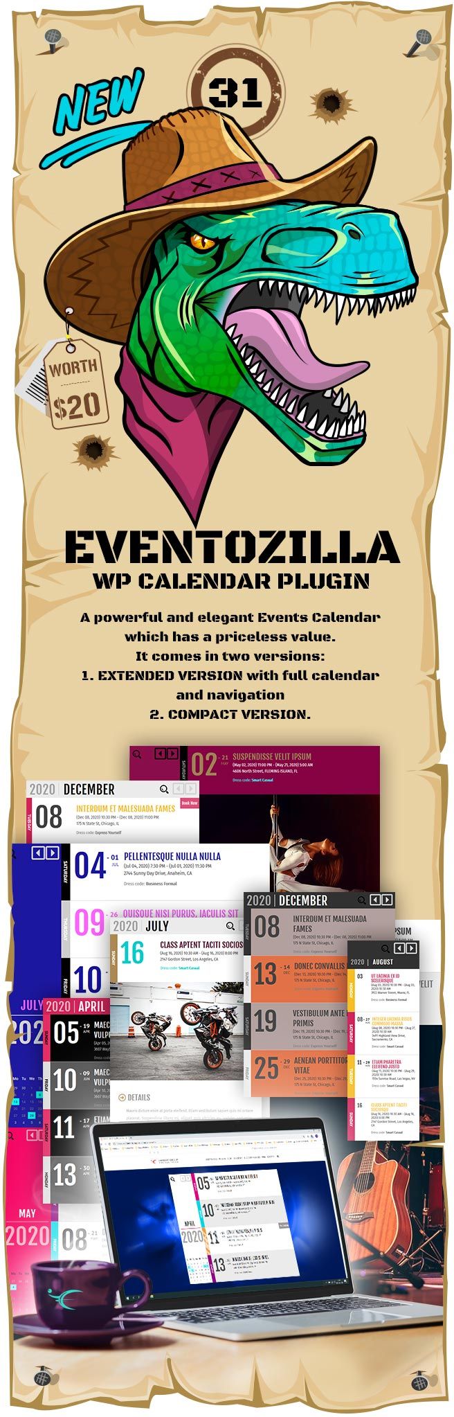 EventoZilla - Event Calendar WordPress Plugin