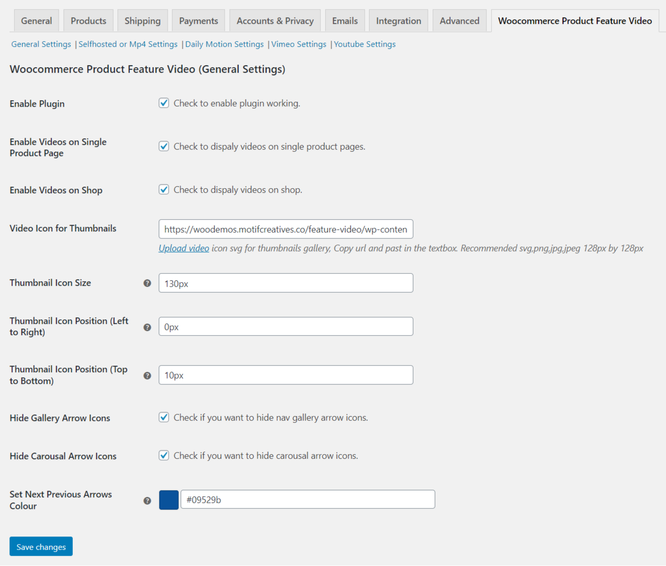 product video for woocommerce