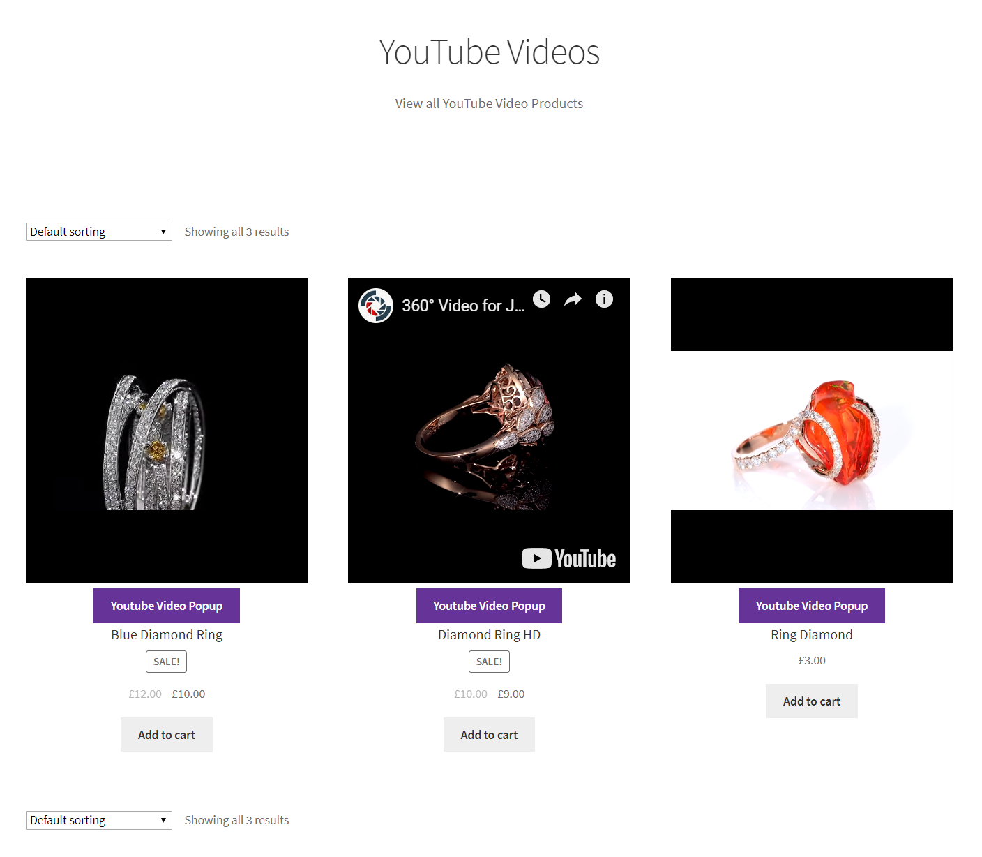 Woocommerce Product Featured Video