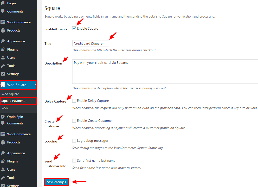WooCommerce Square Up Payment Gateway - 11