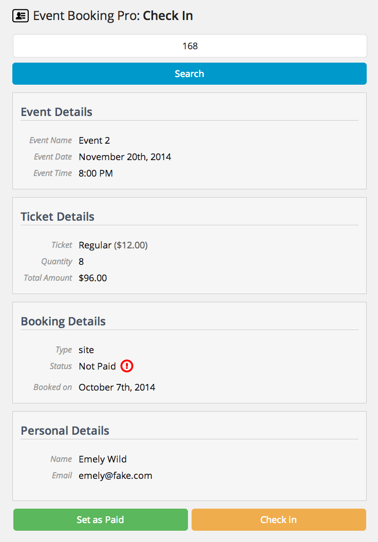 Event Booking Pro: Analytics & Checkin Addon - 5