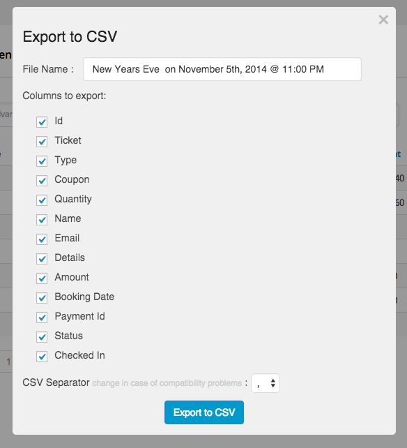 Event Booking Pro: Analytics & Checkin Addon - 4