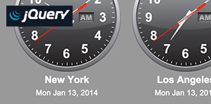 jQuery Time Zone World Clocks