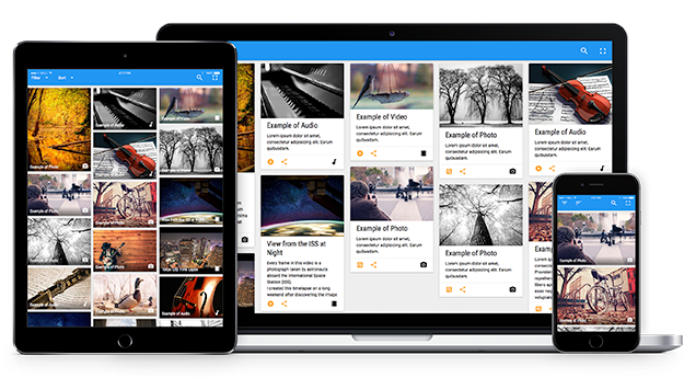 Flow Gallery responsive display